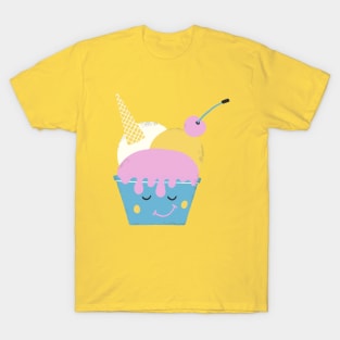 Cute Ice Cream with Cherry T-Shirt